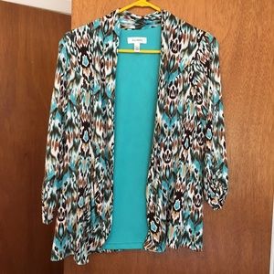 Dress Barn open front shirt jacket/cardigan